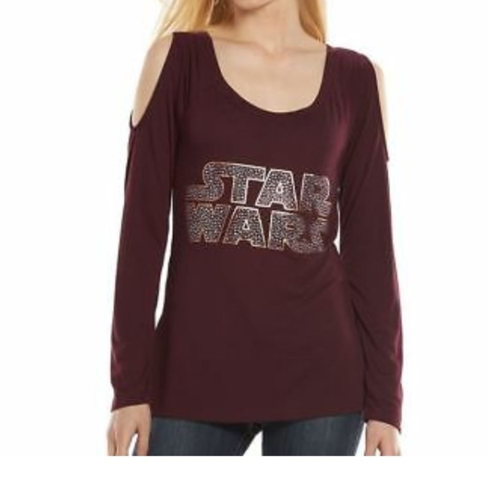 Rock & Republic STAR WARS cold shoulder shirt M